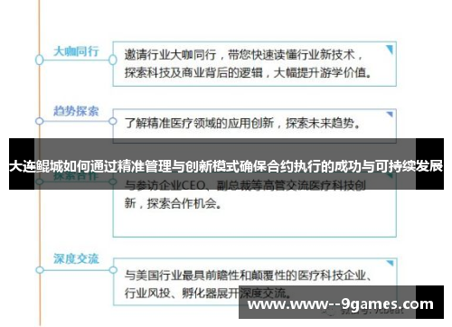大连鲲城如何通过精准管理与创新模式确保合约执行的成功与可持续发展
